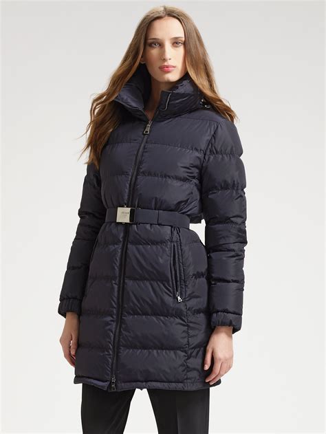 prada coats|prada women's down coat.